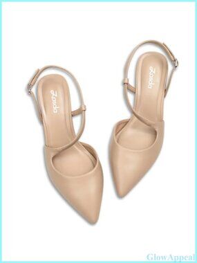 Kitten Heel Slingback Closed Pointed Toe Pumps Cushioned Work Heels
